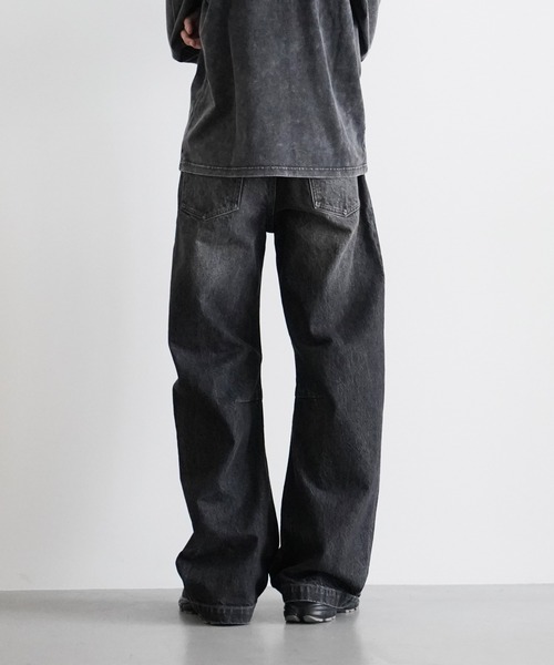 KAIKO(カイコー)の「KAIKO The denim wide fit vintage(デニムパンツ・メンズ・ブラック・1)」の3枚目の写真