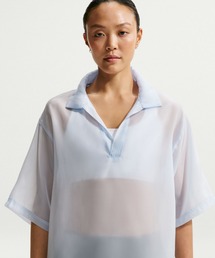 ナイキ スポーツウェア ウィメンズ オーバーサイズド シアー トップス / Nike Sportswear Women's Oversized Sheer Top IR1681-407 Hydrogen Blue