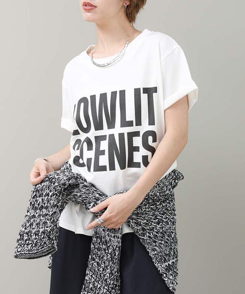 The rejoice(ザ リジョイス)の「LOWLIT_Tシャツ(Tシャツ/カットソー・レディース・ブラック/オフホワイト・FREE)」の16枚目の写真