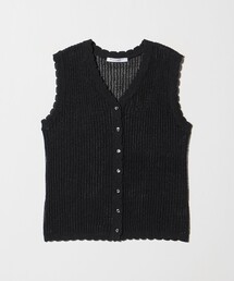 BEAUTY&YOUTH UNITED ARROWS | スカラップ Vネック メッシュ ニットベスト(ベスト)