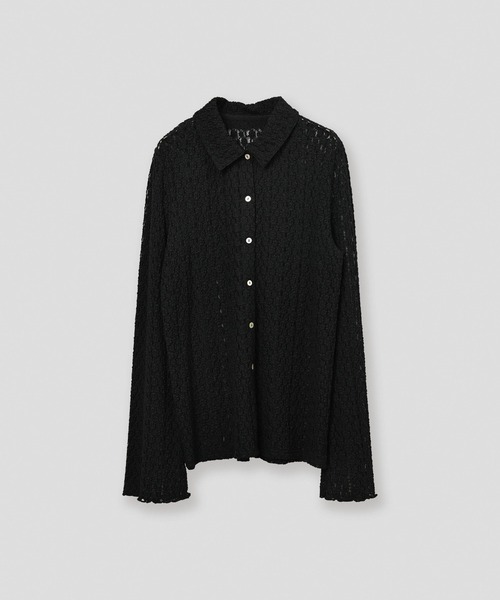 WHYTO.(ホワイト)の「「WHYTO. / ホワイト」lace button shirt(シャツ/ブラウス・レディース・オフホワイト/ブラック/ブラウン・36/38)」の22枚目の写真