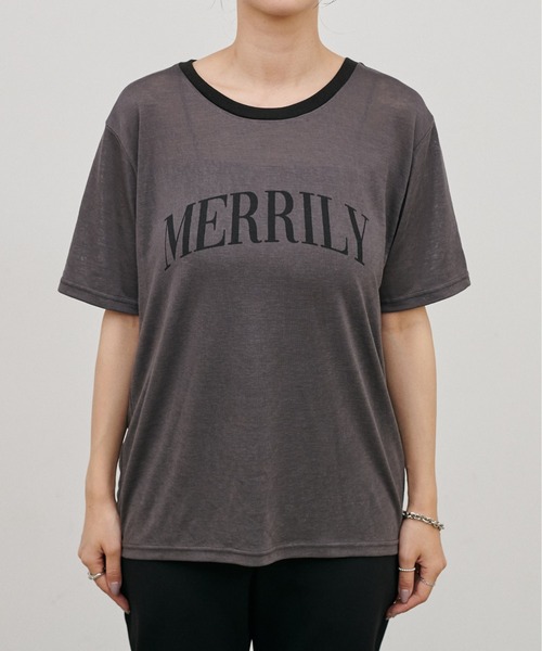 LARUTA（ラルータ）の「【LARUTA】リンガーロゴTee（Tシャツ/カットソー・レディース・ブラウン/ライトベージュ/チャコールグレー・FREE）」の20枚目の写真