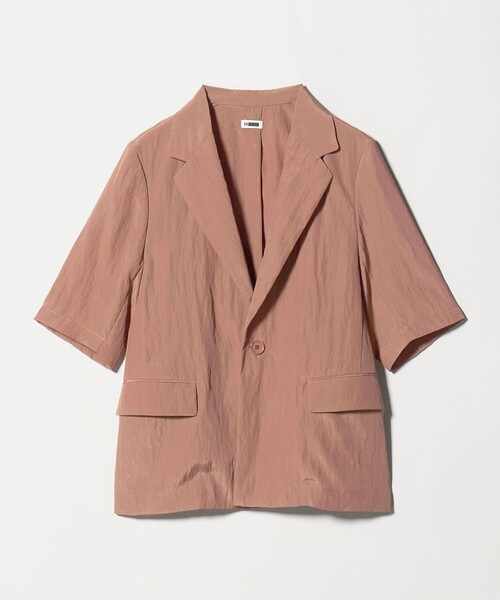 H BEAUTY&YOUTH UNITED ARROWS(エイチビューティーアンドユースユナイテッドアローズ)の「<H>ハーフスリーブ ジャケット(テーラードジャケット・レディース・ブラウン系/ブラック・S/M)」の8枚目の写真