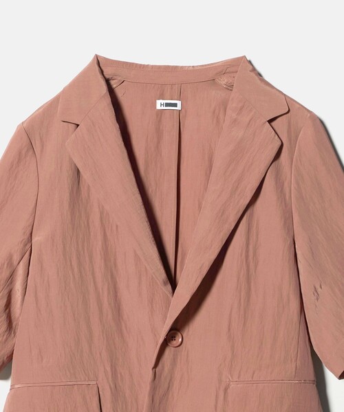 H BEAUTY&YOUTH UNITED ARROWS(エイチビューティーアンドユースユナイテッドアローズ)の「<H>ハーフスリーブ ジャケット(テーラードジャケット・レディース・ブラウン系/ブラック・S/M)」の10枚目の写真