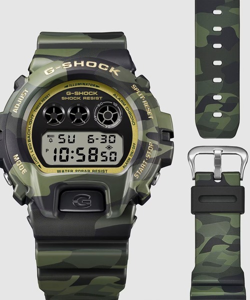 G-SHOCK(ジーショック)の「G-SHOCK/ジーショック 腕時計 "BOLD CAMO SERIES, CAMO AND GOLD" DW-6900CMG-3JF(デジタル腕時計・メンズ・グリーン系カモフラージュ・FREE)」の5枚目の写真