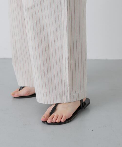 かぐれ（カグレ）の「ウェザーワッシャーワイドパンツ（その他パンツ・レディース・ストライプ/チェック・FREE）」の4枚目の写真