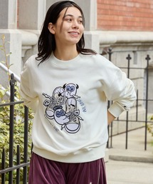 CONVERSE/コンバース こむぎさんコラボ アートグラフィック クルーネックスウェット