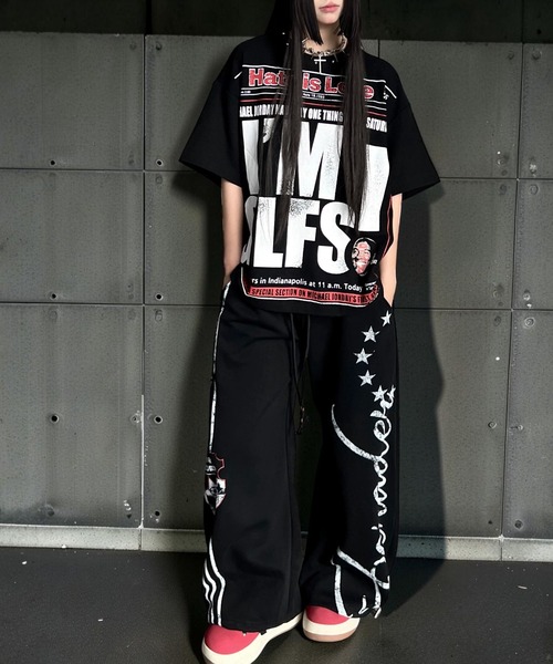 mushwear(マッシュウェア)の「スタッズネックワッフルTシャツ(Tシャツ/カットソー・メンズ・ブラック/ホワイト・X-LARGE/MEDIUM/LARGE)」の8枚目の写真