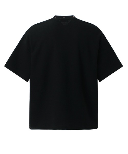 mushwear(マッシュウェア)の「スタッズネックワッフルTシャツ(Tシャツ/カットソー・メンズ・ブラック/ホワイト・X-LARGE/MEDIUM/LARGE)」の10枚目の写真