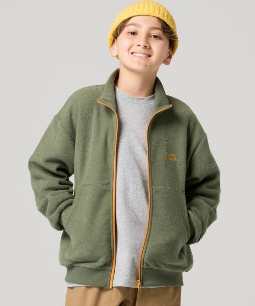 KRIFF MAYER Kid's Collection(クリフメイヤーキッズコレクション)の「かるポカスタンドJK(スウェット・キッズ・オリーブ/サンドベージュ/ブラック/マスタード・140/160/130/150/120/170)」の6枚目の写真