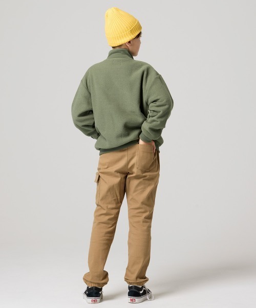 KRIFF MAYER Kid's Collection(クリフメイヤーキッズコレクション)の「かるポカスタンドJK(スウェット・キッズ・オリーブ/サンドベージュ/ブラック/マスタード・140/160/130/150/120/170)」の10枚目の写真