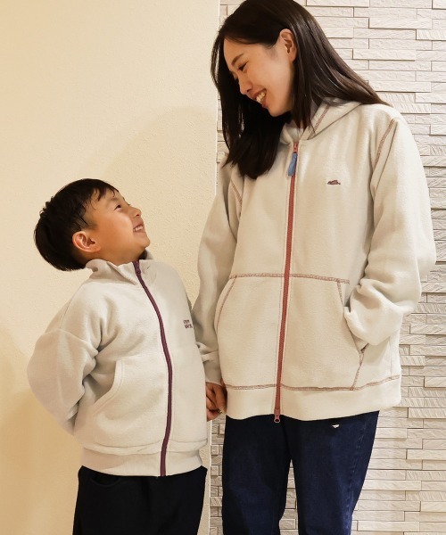 KRIFF MAYER Kid's Collection(クリフメイヤーキッズコレクション)の「かるポカスタンドJK(スウェット・キッズ・オリーブ/サンドベージュ/ブラック/マスタード・140/160/130/150/120/170)」の21枚目の写真