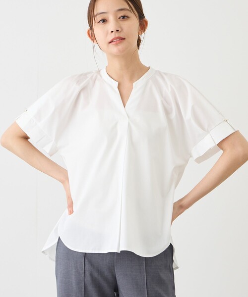 Jayro（ジャイロ）の「袖タックスキッパーシャツ（シャツ/ブラウス・レディース・ネイビー/ブルー系その他5/サックスブルー/ピンク系その他2/ホワイト系その他・M）」の18枚目の写真