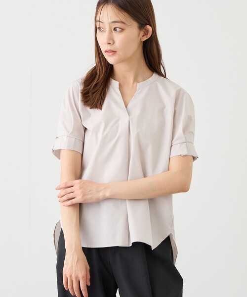 Jayro（ジャイロ）の「袖タックスキッパーシャツ（シャツ/ブラウス・レディース・ネイビー/ブルー系その他5/サックスブルー/ピンク系その他2/ホワイト系その他・M）」の8枚目の写真
