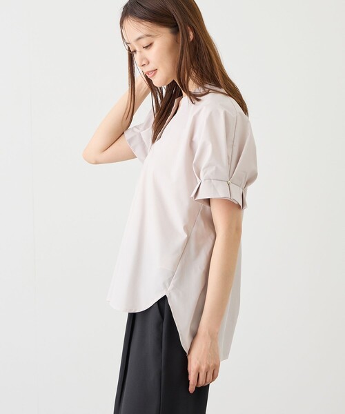 Jayro（ジャイロ）の「袖タックスキッパーシャツ（シャツ/ブラウス・レディース・ネイビー/ブルー系その他5/サックスブルー/ピンク系その他2/ホワイト系その他・M）」の9枚目の写真