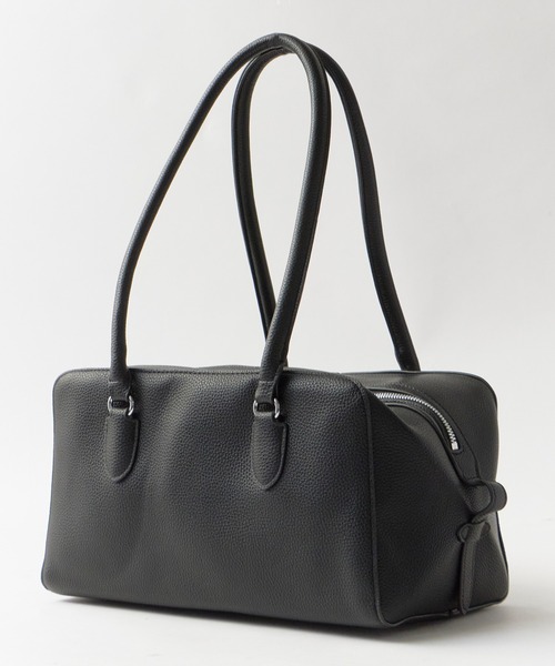 Embossed Handbag /エンボス ハンドバッグ シボ加工 シンプル