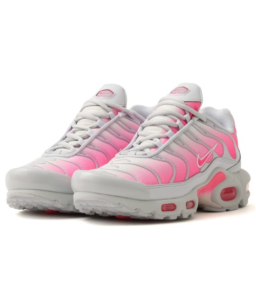 NIKE(ナイキ)の「NIKE WMNS AIR MAX PLUS / ナイキ ウィメンズ エア マックス プラス【SP】(スニーカー・レディース・グレー×ピンク・25.0cm/24.5cm/24.0cm/28.5cm/28.0cm/27.5cm/27.0cm/23.5cm)」の1枚目の写真