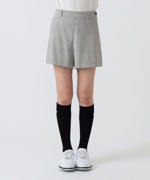 BEAMS GOLF(ビームスゴルフ)の「PURPLE LABEL / グレンチェック ショートパンツ(その他パンツ・レディース・グレー/ブラック・SMALL/LARGE/MEDIUM)」の7枚目の写真