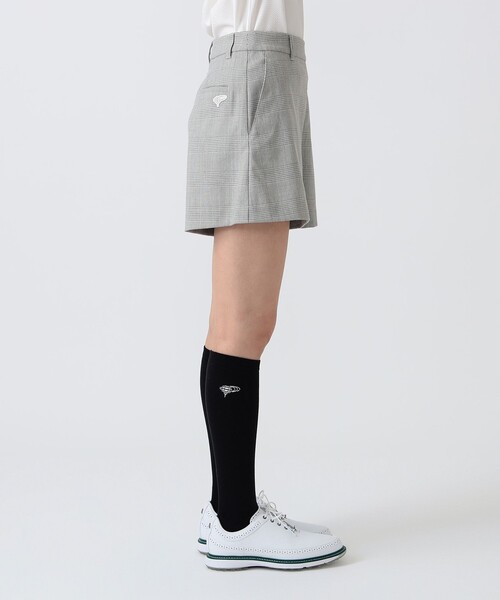BEAMS GOLF(ビームスゴルフ)の「PURPLE LABEL / グレンチェック ショートパンツ(その他パンツ・レディース・グレー/ブラック・SMALL/LARGE/MEDIUM)」の9枚目の写真