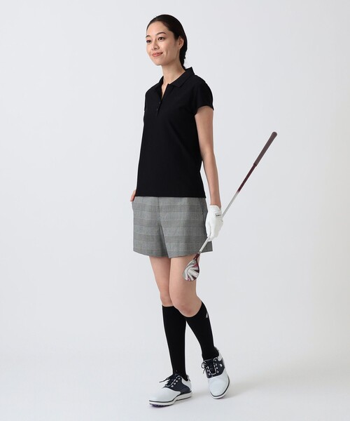 BEAMS GOLF(ビームスゴルフ)の「PURPLE LABEL / グレンチェック ショートパンツ(その他パンツ・レディース・グレー/ブラック・SMALL/LARGE/MEDIUM)」の12枚目の写真