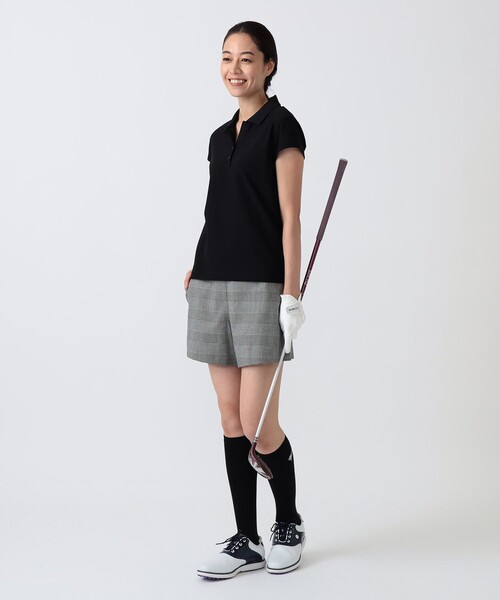 BEAMS GOLF(ビームスゴルフ)の「PURPLE LABEL / グレンチェック ショートパンツ(その他パンツ・レディース・グレー/ブラック・SMALL/LARGE/MEDIUM)」の13枚目の写真