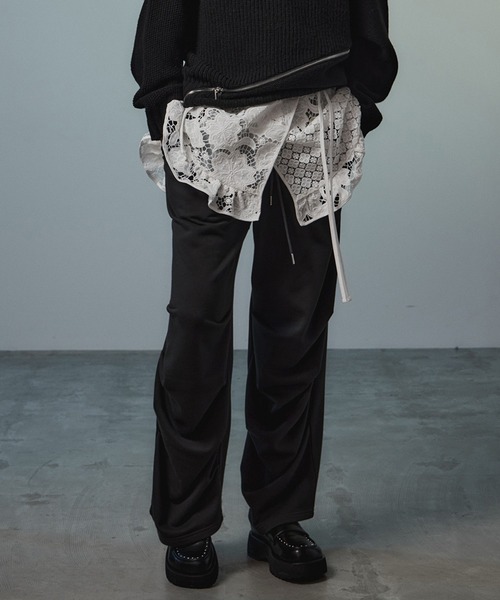 MAISON SPECIAL(メゾンスペシャル)の「【2026Autumn PRE-ORDER】Hem Tuck Sweatpants/裾タックスウェットパンツ(スウェットパンツ・レディース・ライトグレー/キャメル/チャコールグレー・38/36)」の1枚目の写真