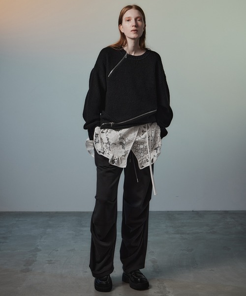 MAISON SPECIAL(メゾンスペシャル)の「【2026Autumn PRE-ORDER】Hem Tuck Sweatpants/裾タックスウェットパンツ(スウェットパンツ・レディース・ライトグレー/キャメル/チャコールグレー・38/36)」の10枚目の写真