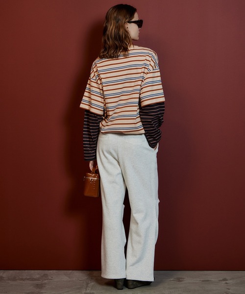 MAISON SPECIAL(メゾンスペシャル)の「【2026Autumn PRE-ORDER】Hem Tuck Sweatpants/裾タックスウェットパンツ(スウェットパンツ・レディース・ライトグレー/キャメル/チャコールグレー・38/36)」の15枚目の写真