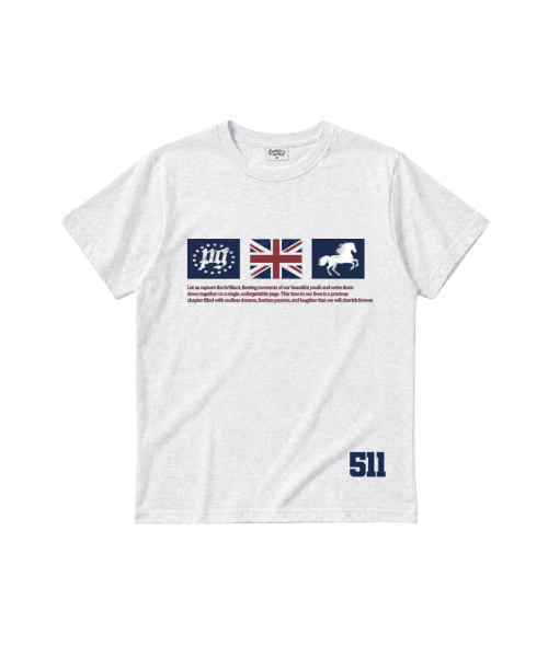 PAGESIISII(ページシシ)の「PGスタープリンティングスタンダードフィット半袖Tシャツホワイトメランジ(Tシャツ/カットソー・レディース・その他・MEDIUM)」の2枚目の写真