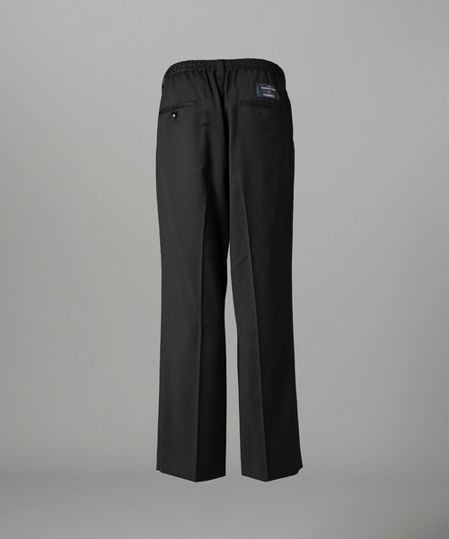 MAISON SPECIAL(メゾンスペシャル)の「《UNISEX》【Ermenegildo Zegna Fabric】Prime-Wide One-tuck Trousers/【エルメネジルド・ゼニア ファブリック】プライムワイドワンタックスラックス【MAISON SPECIAL/メゾンスペシャル】■セットアップ対応■(スラックス・メンズ・ブラック・0/2/1)」の4枚目の写真
