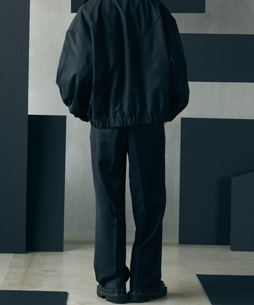MAISON SPECIAL(メゾンスペシャル)の「《UNISEX》【Ermenegildo Zegna Fabric】Prime-Wide One-tuck Trousers/【エルメネジルド・ゼニア ファブリック】プライムワイドワンタックスラックス【MAISON SPECIAL/メゾンスペシャル】■セットアップ対応■(スラックス・メンズ・ブラック・0/2/1)」の13枚目の写真