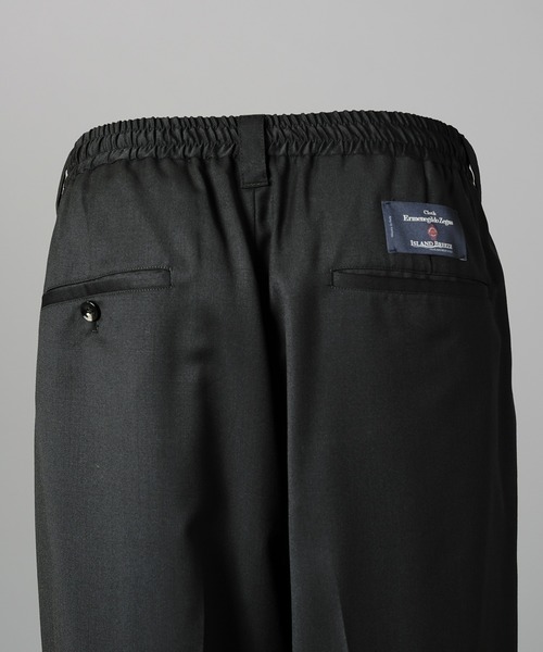 MAISON SPECIAL(メゾンスペシャル)の「《UNISEX》【Ermenegildo Zegna Fabric】Prime-Wide One-tuck Trousers/【エルメネジルド・ゼニア ファブリック】プライムワイドワンタックスラックス【MAISON SPECIAL/メゾンスペシャル】■セットアップ対応■(スラックス・メンズ・ブラック・0/2/1)」の7枚目の写真