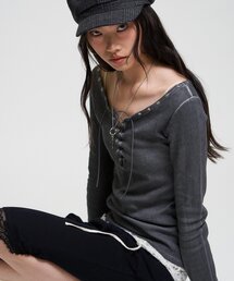 【WEB限定】プロセストレースアップトップス