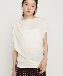 DEFORMED DRAPE TOPS ディフォームドドレープトップス 夏服 秋服 冬服