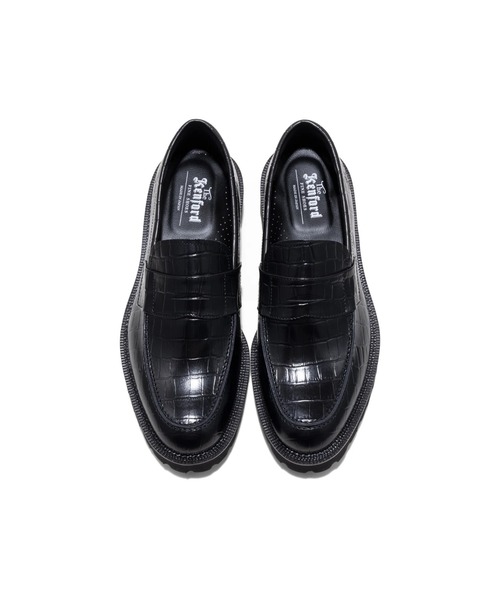 The Kenford Fineshoes(ケンフォードファインシューズ)の「NEW CLASSIC COIN LOAFERS BLACK CROCODILE(ローファー・メンズ・ブラック・27/26.5/26/25.5/25)」の4枚目の写真
