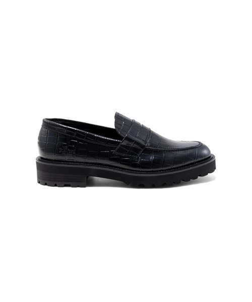 The Kenford Fineshoes(ケンフォードファインシューズ)の「NEW CLASSIC COIN LOAFERS BLACK CROCODILE(ローファー・メンズ・ブラック・27/26.5/26/25.5/25)」の2枚目の写真