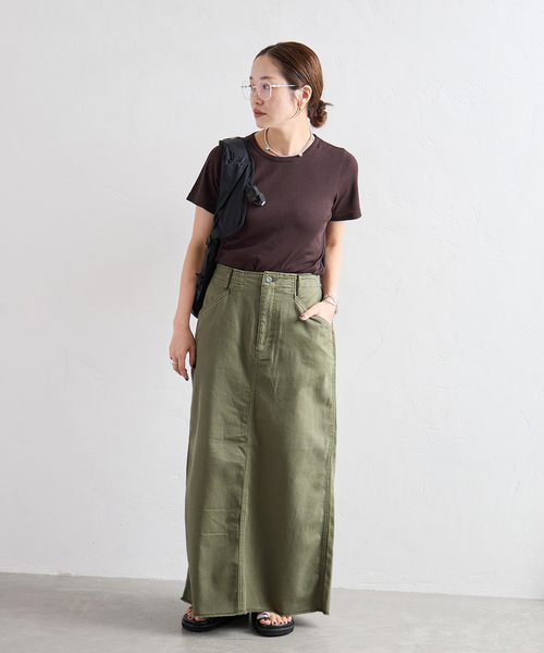 JOURNAL STANDARD(ジャーナルスタンダード)の「Military Cargo Skirt(スカート・レディース・カーキ/ホワイト・38/36)」の4枚目の写真