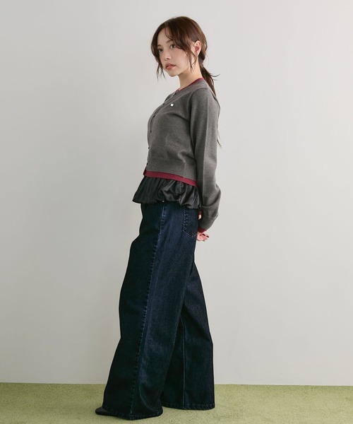 archives(アルシーヴ)の「カップ付きバルーンキャミソール(キャミソール・レディース・Black/Off White・MEDIUM)」の18枚目の写真