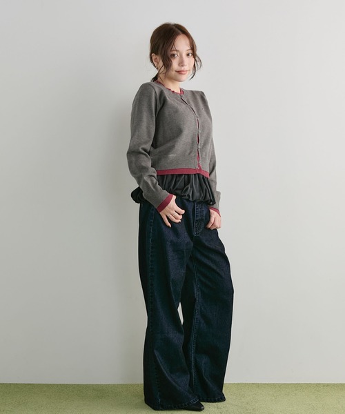 archives(アルシーヴ)の「カップ付きバルーンキャミソール(キャミソール・レディース・Black/Off White・MEDIUM)」の20枚目の写真