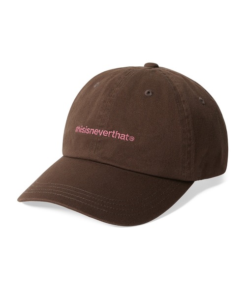 thisisneverthat(ディスイズネバーザット)の「T-Logo Cap(キャップ・メンズ・レッド系その他2/アイボリー/グレイッシュブルー/チャコール/ブラウン・FREE)」の1枚目の写真