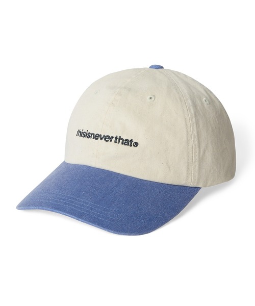 thisisneverthat(ディスイズネバーザット)の「T-Logo Cap(キャップ・メンズ・レッド系その他2/アイボリー/グレイッシュブルー/チャコール/ブラウン・FREE)」の2枚目の写真