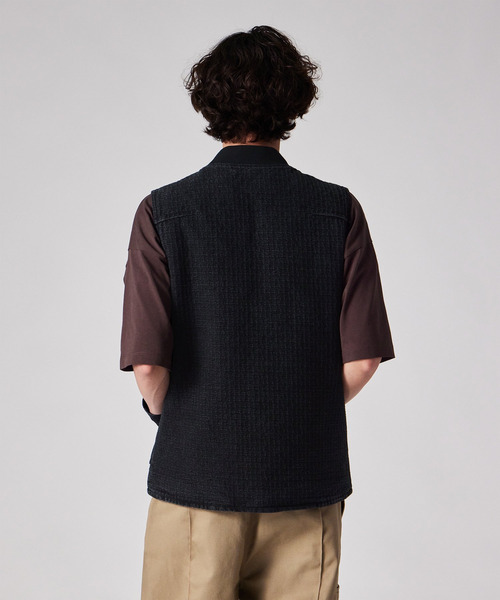 Dickies（ディッキーズ）の「Dickies(R) × PS Paul Smith 刺し子ブラックデニム ワークベスト / 262251 DC003B（その他アウター・メンズ・ブラック・LARGE/MEDIUM）」の11枚目の写真