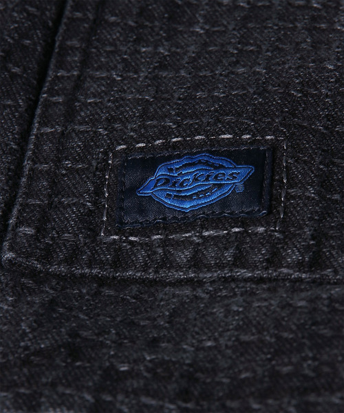 Dickies（ディッキーズ）の「Dickies(R) × PS Paul Smith 刺し子ブラックデニム ワークベスト / 262251 DC003B（その他アウター・メンズ・ブラック・LARGE/MEDIUM）」の2枚目の写真