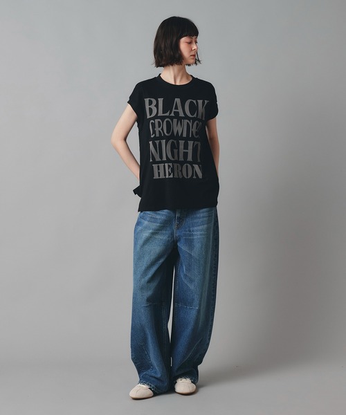 AT THE TRNK(アットザトランク)の「英字ロゴプリント ノースリ Tシャツ AT THE TRNK(Tシャツ/カットソー・レディース・ブラック/チャコール/ホワイト・フリー)」の10枚目の写真