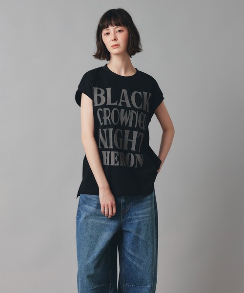 AT THE TRNK(アットザトランク)の「英字ロゴプリント ノースリ Tシャツ AT THE TRNK(Tシャツ/カットソー・レディース・ブラック/チャコール/ホワイト・フリー)」の14枚目の写真