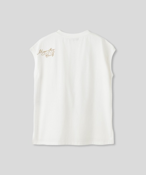 AT THE TRNK(アットザトランク)の「英字ロゴプリント ノースリ Tシャツ AT THE TRNK(Tシャツ/カットソー・レディース・ブラック/チャコール/ホワイト・フリー)」の18枚目の写真