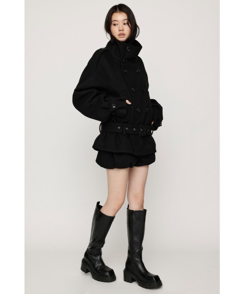 SLY（スライ）の「BALLOON S/PT バルーンショートパンツ 冬服（スラックス・レディース・ベージュ/ブラック/杢グレー・1/0）」の8枚目の写真