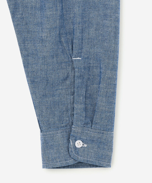 orSlow(オアスロウ)の「orSlow | シャンブレー フラップポケットワークシャツ MEN(シャツ/ブラウス・メンズ・ブルー系その他・4/5/3)」の6枚目の写真