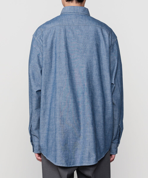 orSlow(オアスロウ)の「orSlow | シャンブレー フラップポケットワークシャツ MEN(シャツ/ブラウス・メンズ・ブルー系その他・4/5/3)」の13枚目の写真