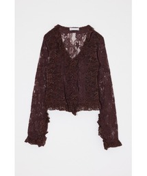 【26年AW新作】PATCH LACY RUFFLE トップス